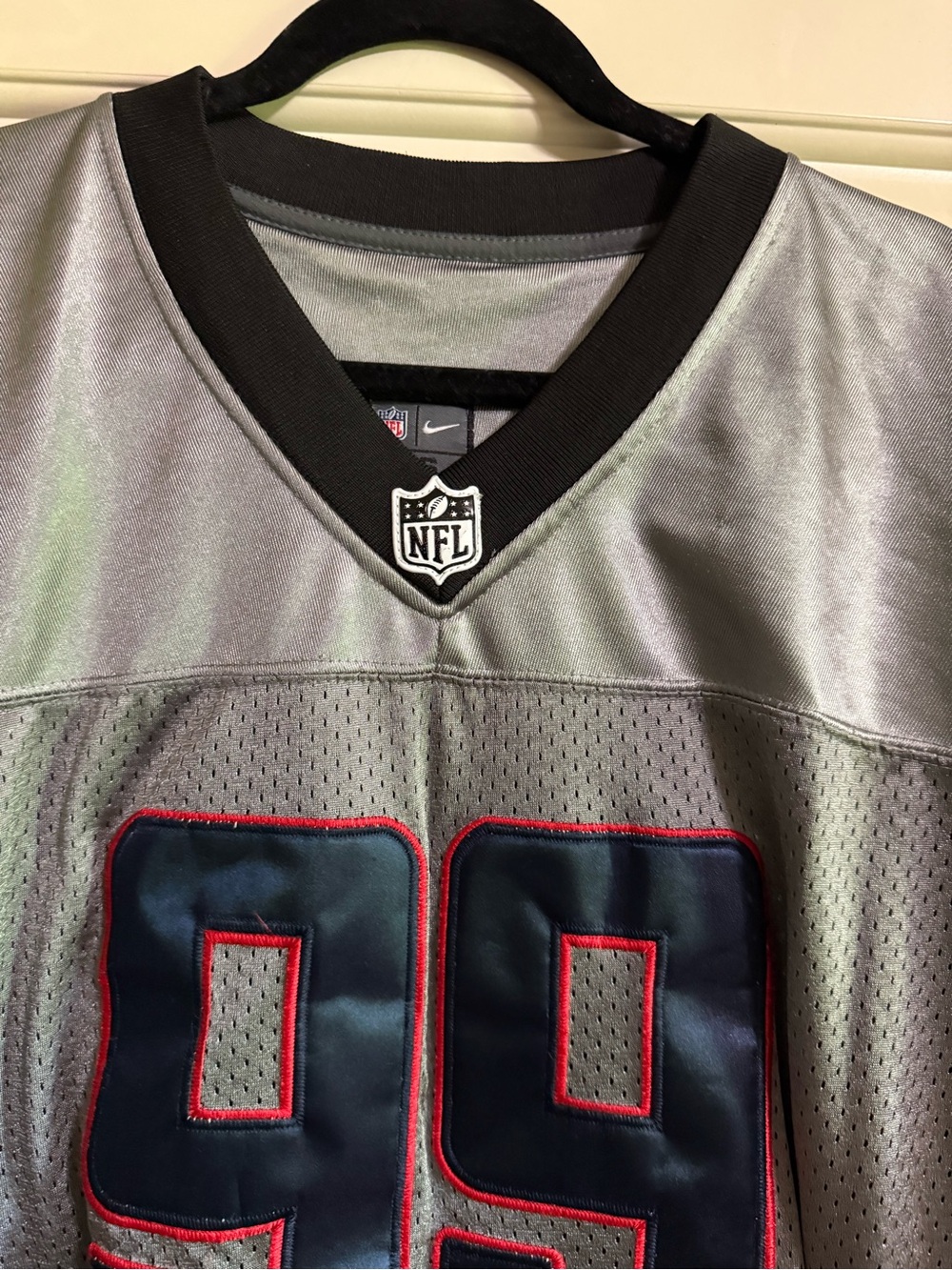 Vintage JJ Watt #99 Nike Houston Texans NFL Silver & Blue Jersey